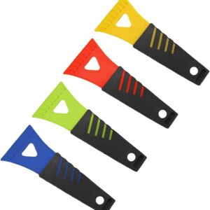 4PCS Ice Scraper for Car Windshield, No Scratch Plastic Ice Shovel Tools for Winter, Window Ice Snow Frost Removal Tool Accessories for Cars, Trucks, SUVs (4PCS)