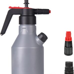 2L Car Wash Pump Foam Sprayer, 0.5 Gallon Hand Pump Sprayer, Car Wash Foam Gun, Pressure Water Soap Spray Bottle, Suitable for Car Beauty, Wheel Washing, Flower Watering, Sanitation and Cleaning
