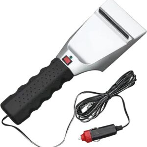 Ice Scrapers for Car Windshield, Ice Scraper Heated, Snow Scraper for Car, 12V Plug into Cigarette Lighter Electric Scraper Heating, Car Ice Scraper, Snow Ice Brush Shovel Snow Removal Tools