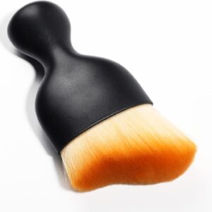 Car Interior Detailing Brush,Soft Bristle Cleaning Brush Car Detailing Brush Dusting Brush,Car Interior Cleaning Tool,Auto Detail Brush Car Dash Duster Brush (Brown)