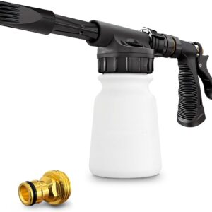 Car Wash Foam Gun- Car Foam Sprayer - Foam Cannon for Hose - Spray Foam Gun Cleaner - Snow Foam Blaster for Cars, Boats, RVs, Foam Cannon Connects to Any Garden Hose