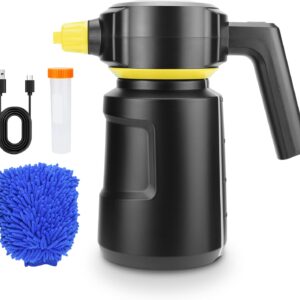 Electric Car Foam Sprayer 2L Cordless Foam Cannon Battery Powered Foam Gun Car Wash Sprayer 4500Mah USB C Rechargeable